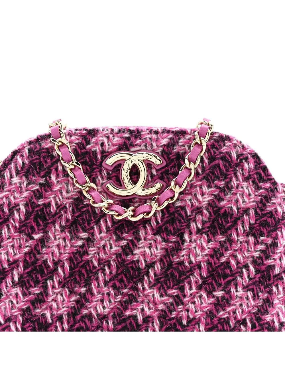 Chanel Tweed Quilted Mini Clutch With #321560C16B